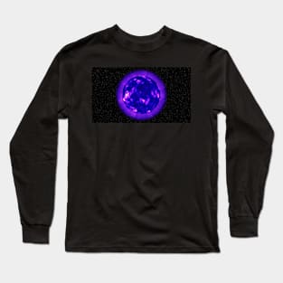 The Sun's Surface - Purple Long Sleeve T-Shirt